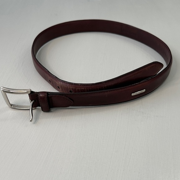 Polo Ralph Lauren Logo Genuine Leather Brown Dress Belt, 2113620-210 - Picture 1 of 12